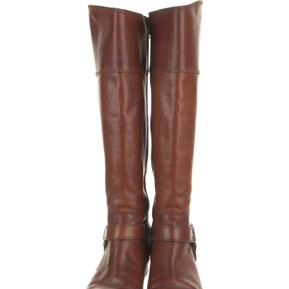 Frye Brown Leather Riding Boots - Picture 3 of 5